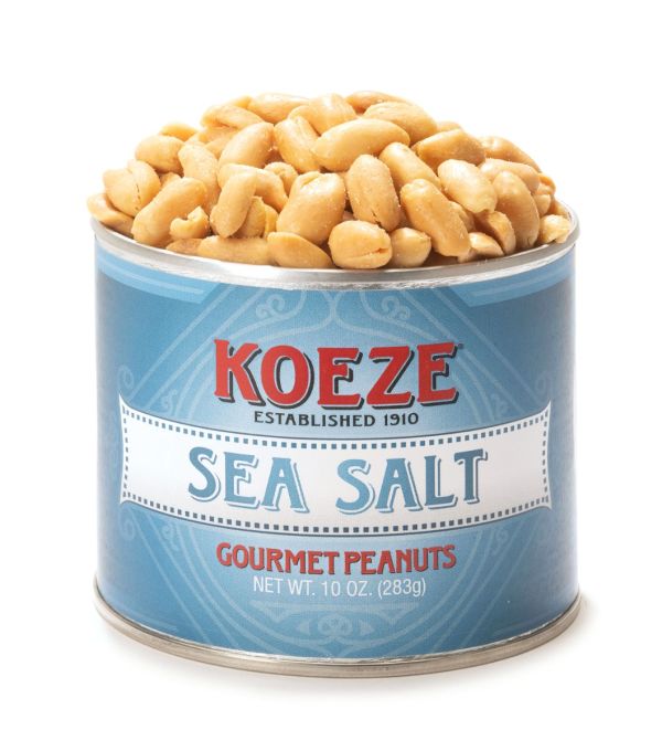 Koeze's Sea Salt Peanuts (10 oz. Tin) #42373
