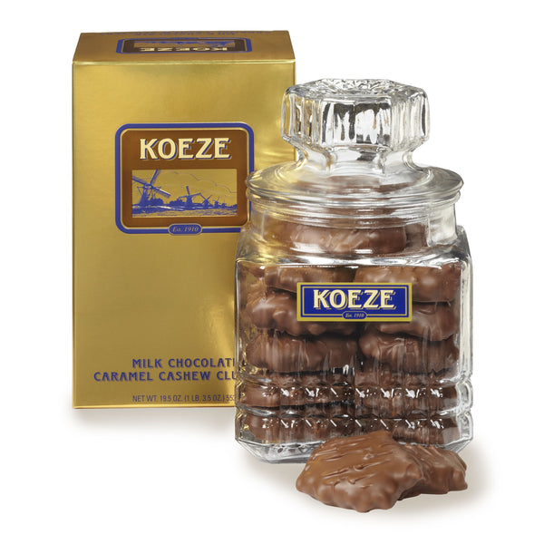 Koeze's Milk Chocolate Cashew Clusters (19.5 oz. Canister) #44052